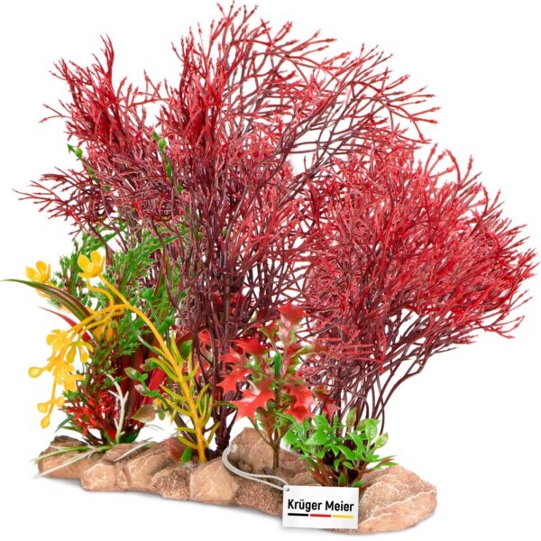 Kruger Meier Plant Garden – Dekoracja roślinna do akwarium 21x8x20 cm