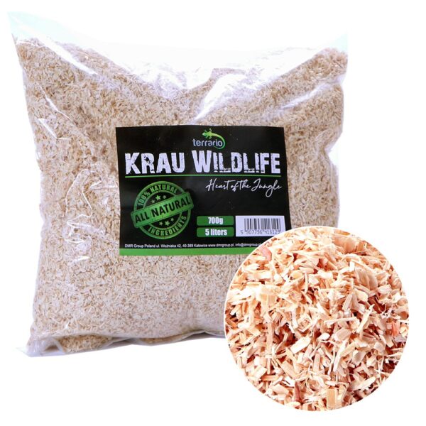 Terrario Krau Wildlife 5l - włókno drewniane Aspen / Lignocel - obrazek 2