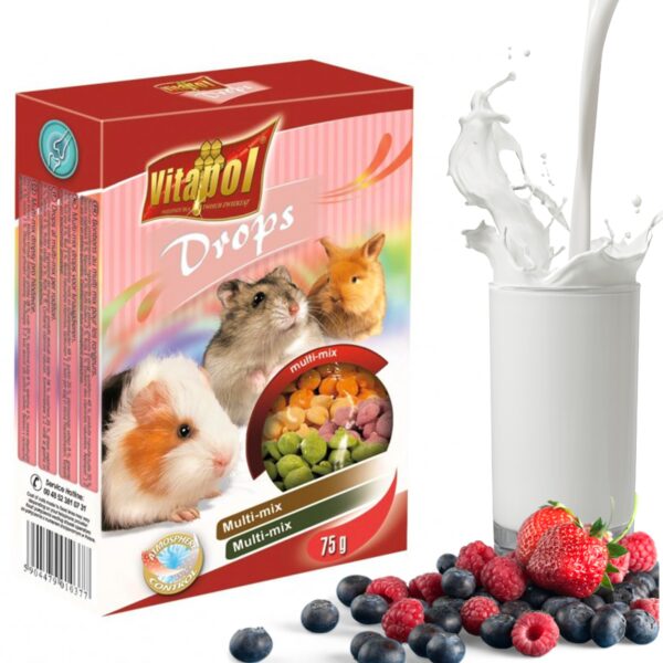 Vitapol - dropsy dla gryzoni mix 75g - obrazek 2