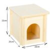 OiiBO Wooden House WH02L - drewniany domek dla gryzoni - obrazek 3