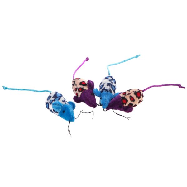 HappyPet Velour Mice - myszka dla kota - obrazek 3