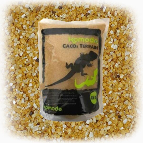 Komodo CaCo3 Sand Caramel - jadalny piasek dla gadów - obrazek 3
