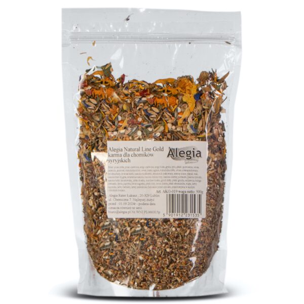 Alegia Natural Line Gold - karma dla chomików syryjskich 500g - obrazek 2