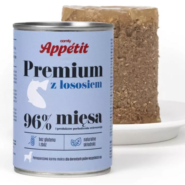 Comfy Appetit Premium z łososiem - karma mokra dla psa 400g - obrazek 2