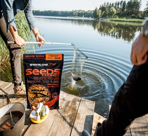 Genlog Cooked Seeds - ziarna wędkarskie, kukurydza wanilia 1l - obrazek 2