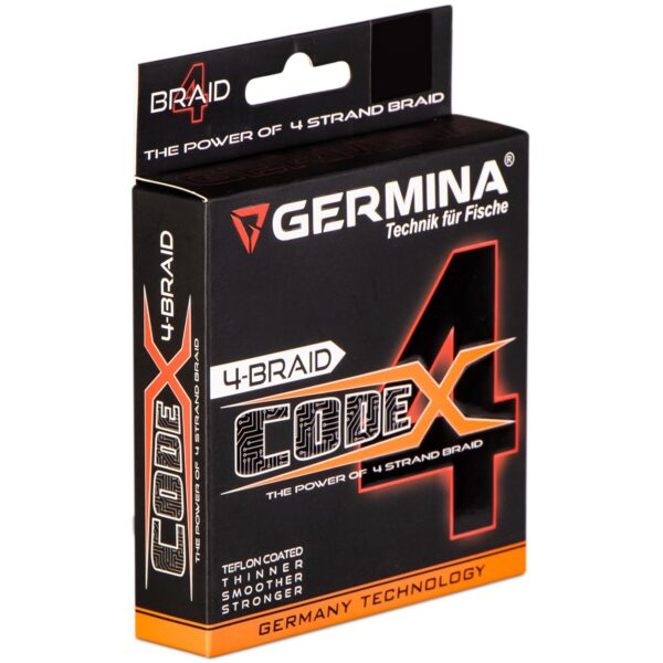 Germina 4-BRAID CODE 0,20mm GRAY - plecionka wędkarska 150m - obrazek 2