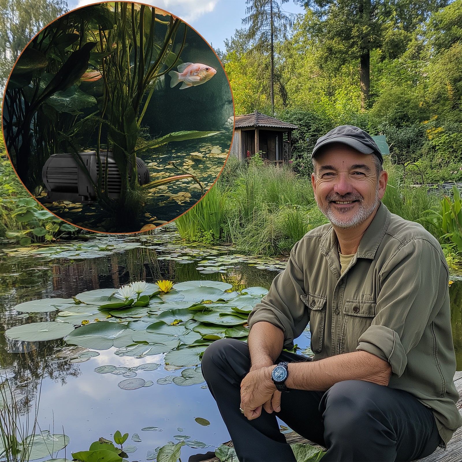 Kruger Meier StreamPulse Pond - pompa wody do oczka wodnego 8000l/h - obrazek 2