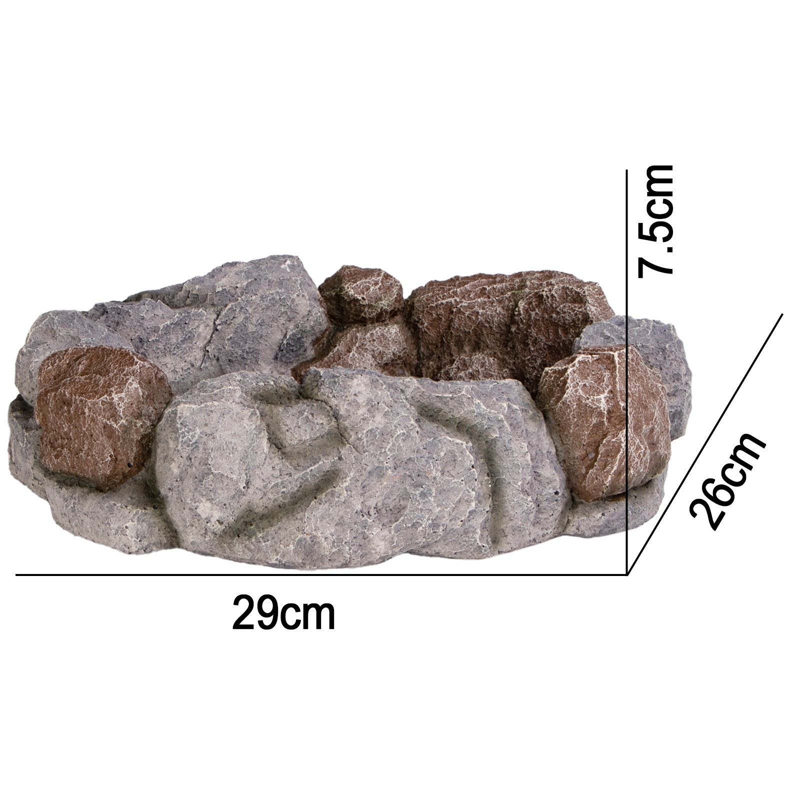 Terrario Stone Circle Bowl XL – Miska do Terrarium 29x26x7,5 cm - obrazek 2