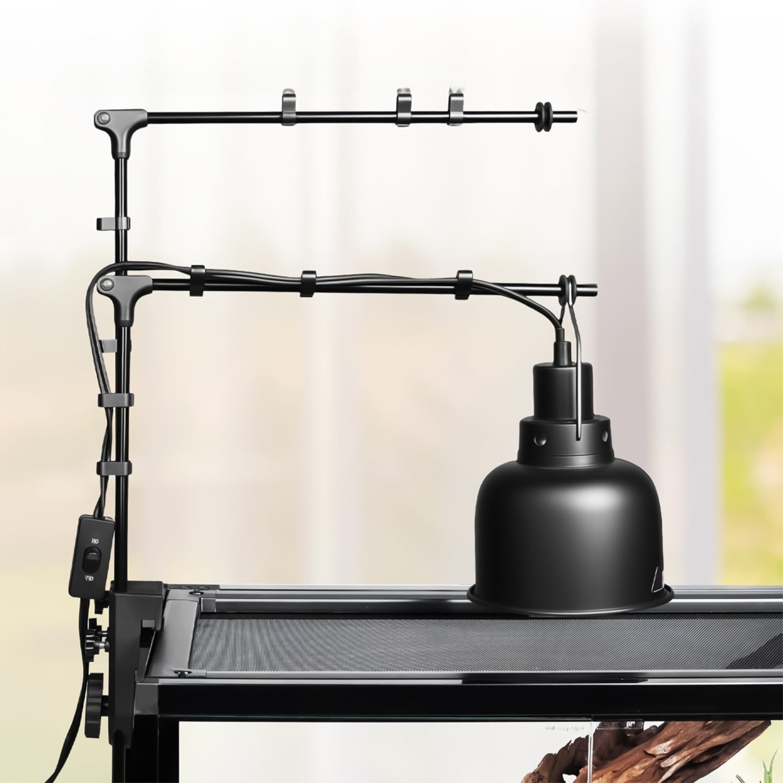 Repti-Zoo Dual Light Bracket - podwójny wieszak na lampy grzewcze - obrazek 2