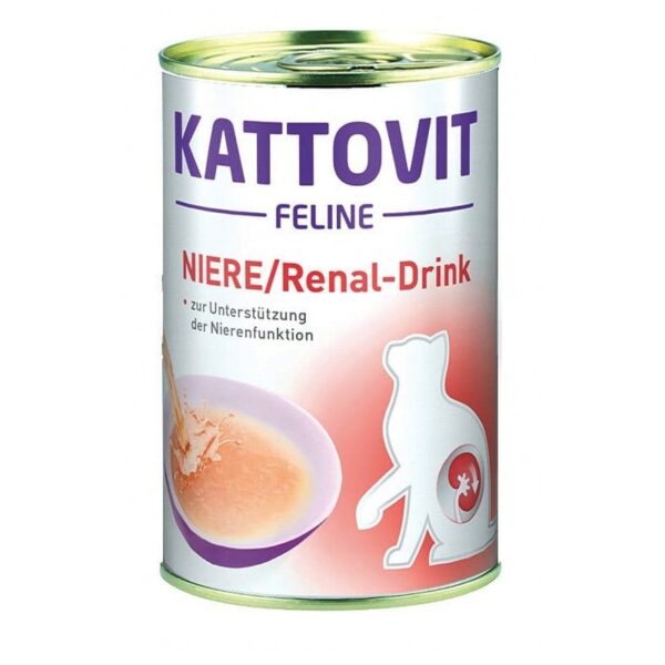 Kattovit Drink Renal Chicken 135ml - zupka z kurczakiem dla kotów chorych na nerki