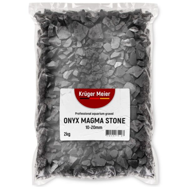 Kruger Meier Onyx Magma Stones 10-20 mm - Żwir do akwarium 2kg