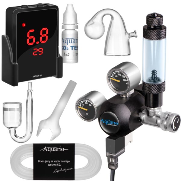 Aquario Exclusive 2.0 - zestaw CO2 z elektrozaworem i komputerem pH